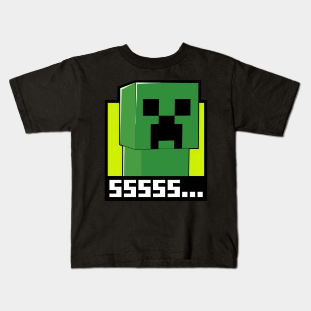 Creeper Kids T-Shirt by puffstuff